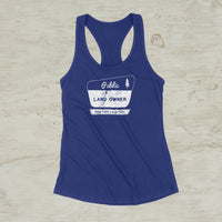Public Land Owner Racerback Tank Top