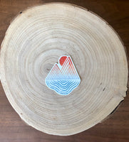 Mountain Lake Sunset Outdoor Idaho Idafornia Sticker 3"x2.65"