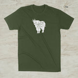 Wizard Cow Mountain Goat Graphic Unisex T-Shirt