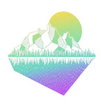 Geometric Mountain Nature Outdoor Graphic Screen Print Tank Top
