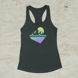 Geometric Mountain Nature Outdoor Graphic Screen Print Tank Top