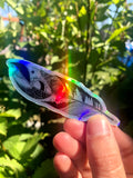 Feather Quill Sticker Holographic 3"x1.81" Idaho Mountains Outdoor Nature Lover Illustration | Idafornian
