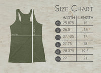 Campfire Original Screen Print Racerback Tank Top