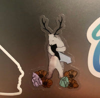 I Love Idafornia Beer California Idaho 2.01"x3 Clear Die Cut Sticker