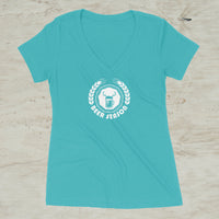 Beer Season Racerback Graphic V-Neck T-Shirt