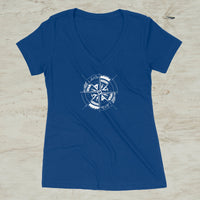 Compass Rose Outdoor Graphic Women's V-Neck T-Shirt