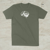 Brain Mountain Nature Outdoor Graphic T-Shirt
