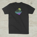 Geometric Mountain Nature Outdoor Graphic Screen Print T-Shirt