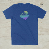 Geometric Mountain Nature Outdoor Graphic Screen Print T-Shirt