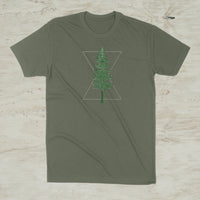 Pine Tree Geometric Graphic Unisex T-Shirt