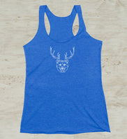 Beer Bear Deer Racerback Tank Top
