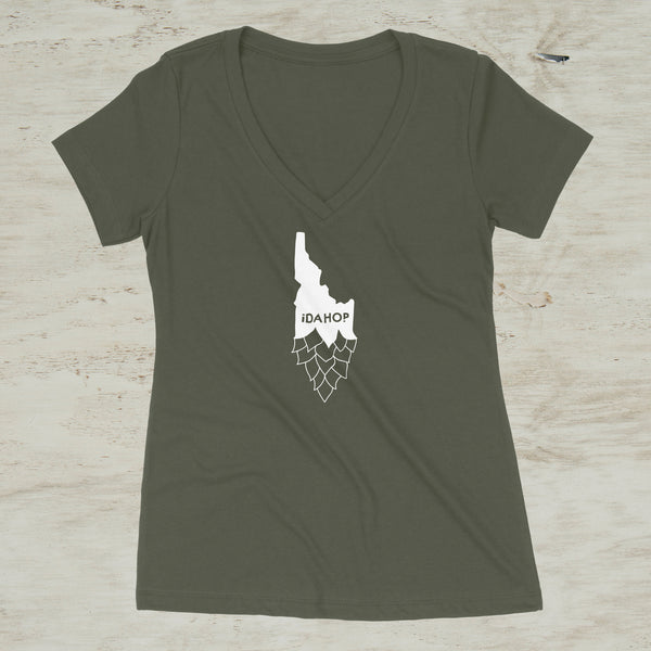 Idahop Women's Beer V-Neck Shirt