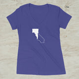 Idafornia Idafornian Idaho California Women's Graphic V-Neck T-Shirt