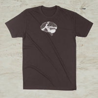 Brain Mountain Nature Outdoor Graphic T-Shirt