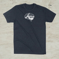 Brain Mountain Nature Outdoor Graphic T-Shirt