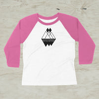 Black Diamonds Are A Girl's Best Friend Youth Ski Snowboard Winter 3/4 Sleeve Baseball Shirt