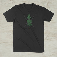 Pine Tree Geometric Graphic Unisex T-Shirt