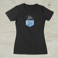 Mirror Mountain Lake Graphic T-Shirt