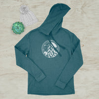 Night In The Mountains Celestial Graphic Screen Print Hoodie