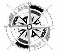 Compass Rose Outdoor Hooded Sweatshirt