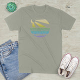 Sun Ray Mountain Circle Graphic T-Shirt