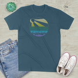 Sun Ray Mountain Circle Graphic T-Shirt