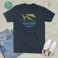 Sun Ray Mountain Circle Graphic T-Shirt