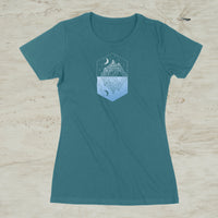 Mirror Mountain Lake Graphic T-Shirt
