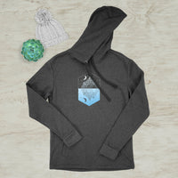 Mirror Mountain Lake Geometric Screen Print Sweatshirt