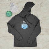 Mirror Mountain Lake Geometric Screen Print Sweatshirt