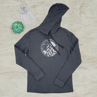 Night In The Mountains Celestial Graphic Screen Print Hoodie