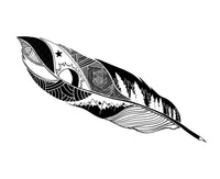 Feather 8" Marled Knit Beanie With Leatherette Patch