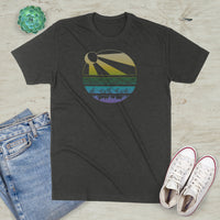 Sun Ray Mountain Circle Graphic T-Shirt