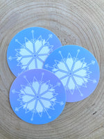 Snowflake Sticker 3" Die-cut Snow Mountain Sticker