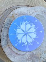 Snowflake Sticker 3" Die-cut Snow Mountain Sticker