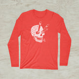 Enjoy The Ride Skull Ski Idaho Outdoor Graphic Long Sleeve T-Shirt