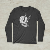 Enjoy The Ride Skull Ski Idaho Outdoor Graphic Long Sleeve T-Shirt