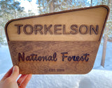 Custom Personalized National Forest or Park Name Sign