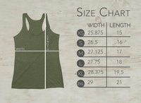 Geometric Mountain Lake Sunset Graphic Tri Blend Tank