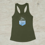 Mirror Midnight Mountain Geometric Graphic Tank