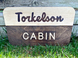 Custom Personalized National Park Trail Cabin Sign