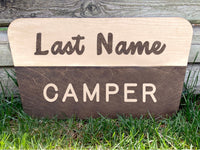 Custom Personalized National Park Trail Cabin Sign