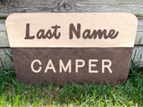 Custom Personalized National Park Trail Cabin Sign