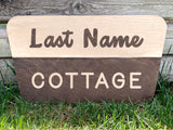 Custom Personalized National Park Trail Cabin Sign