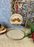 ITA (Idaho Trails Association) 3" Engraved Wood Logo Ornament