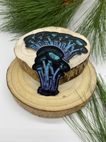 Mushroom Mycology 2.2"x3" Ombre Outdoor Nature Die Cut Sticker