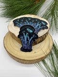 Mushroom Mycology 2.2"x3" Ombre Outdoor Nature Die Cut Sticker